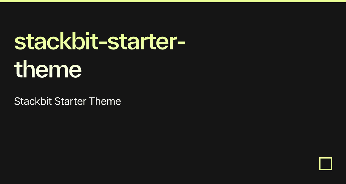 stackbit-starter-theme - Codesandbox