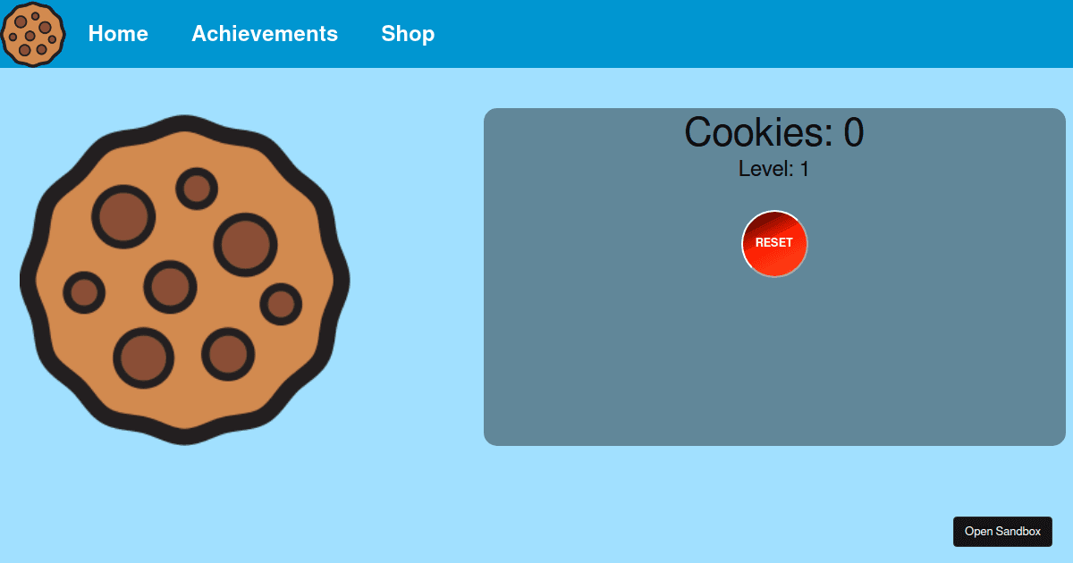 Cookie Clicker - Codesandbox