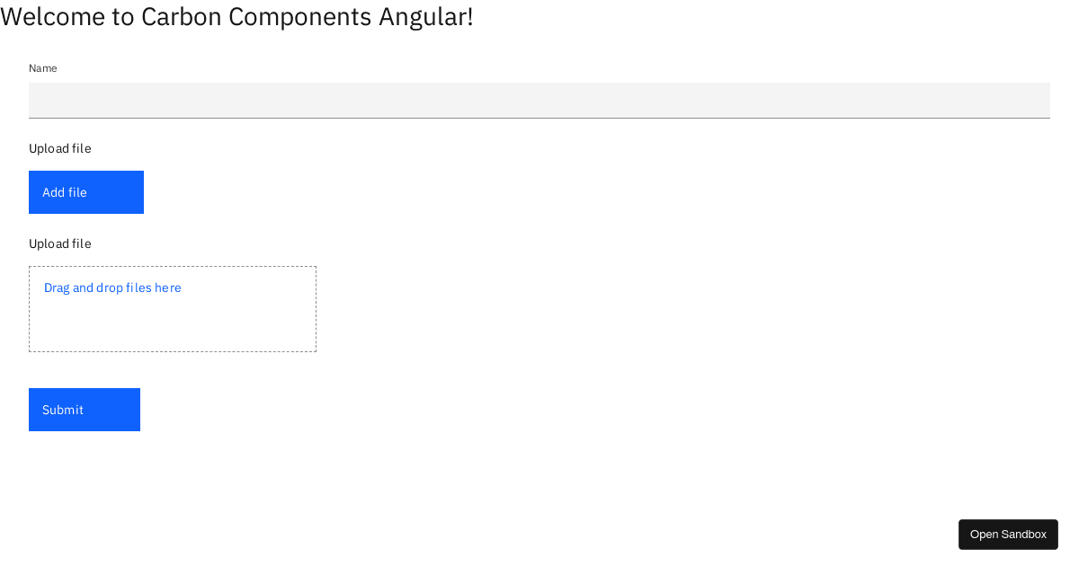 Carbon Components Angular (forked) - Codesandbox