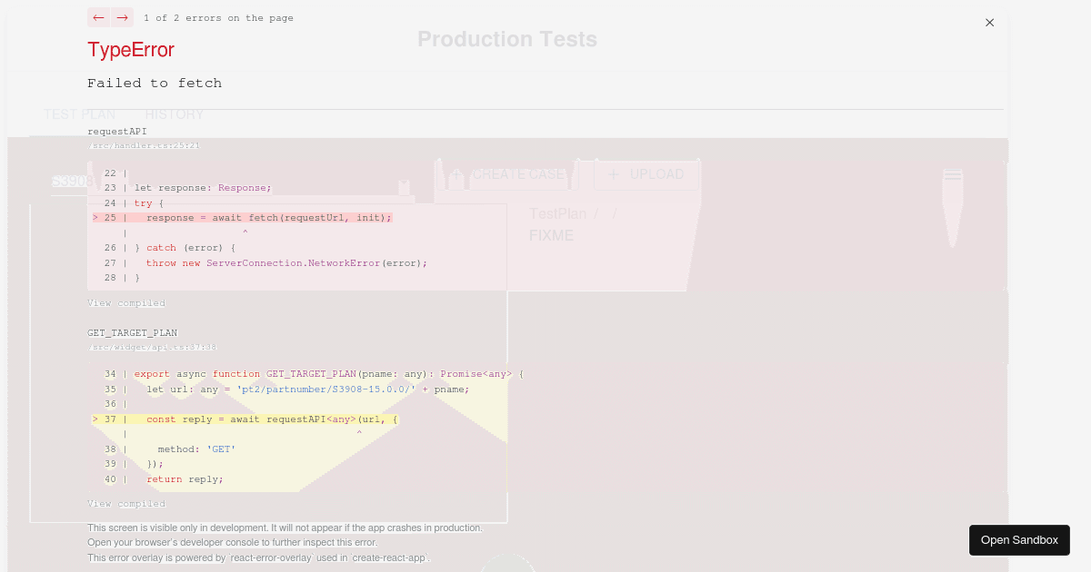 ProductionTestV2 (forked) - Codesandbox