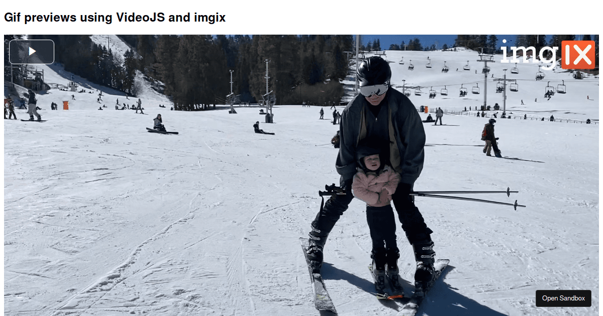 gif preview with VideoJS - Codesandbox