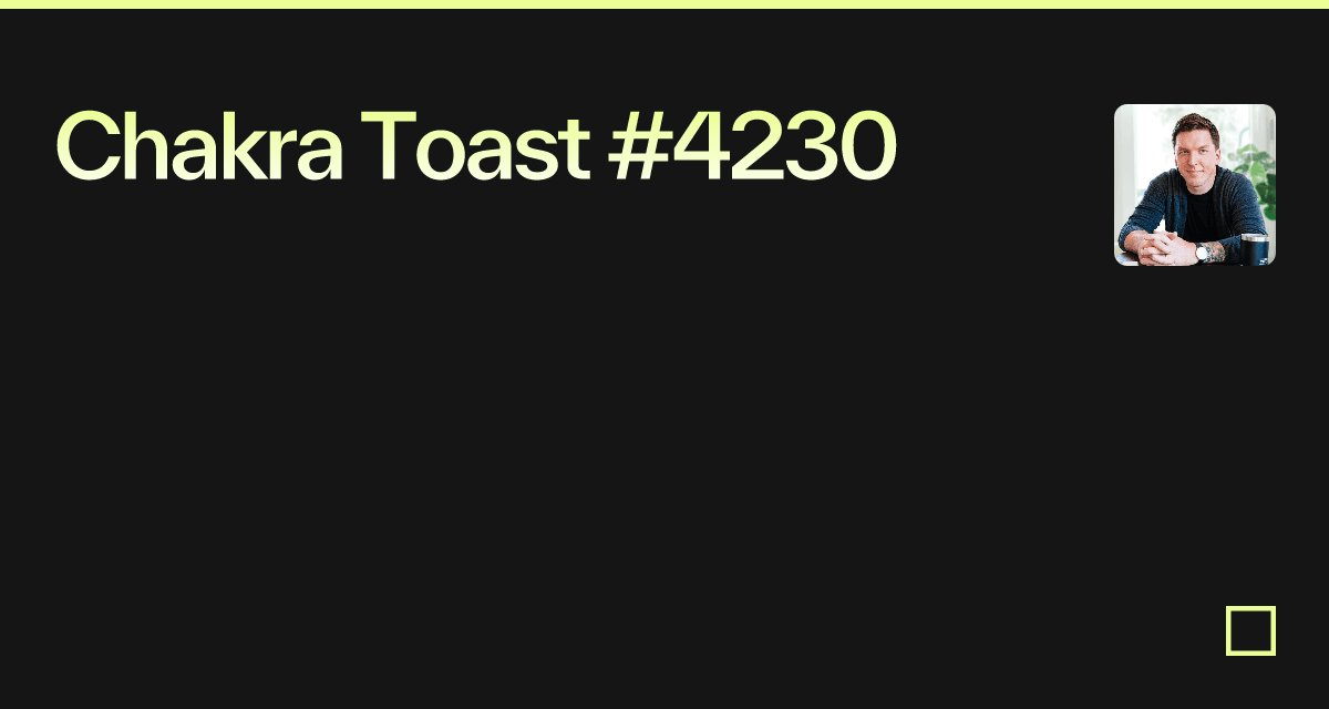 Chakra Toast 4230 Codesandbox