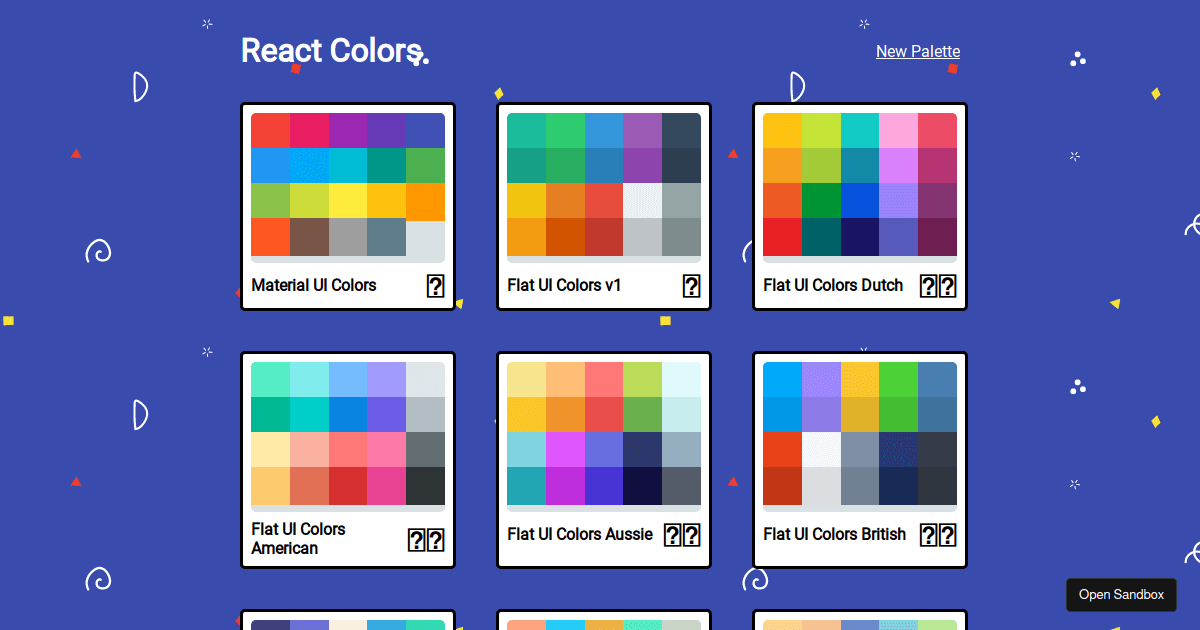 reactcolors - Codesandbox