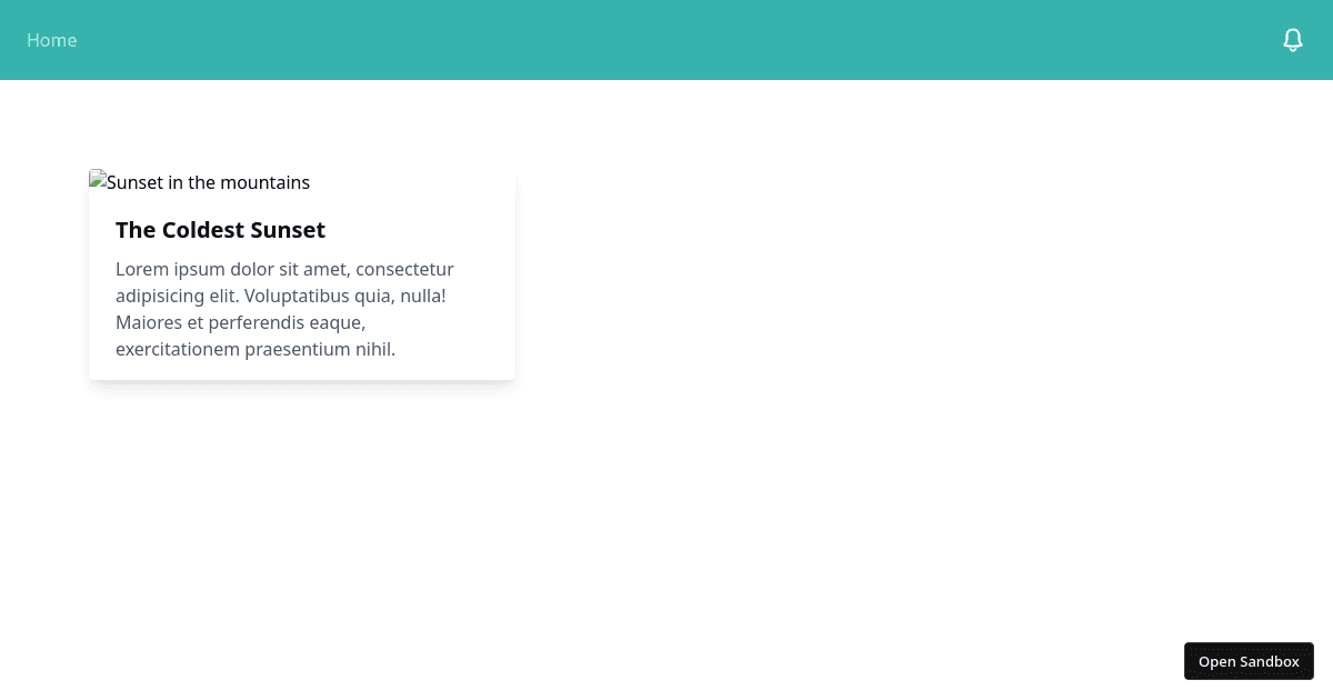 Notification Page (forked) - Codesandbox