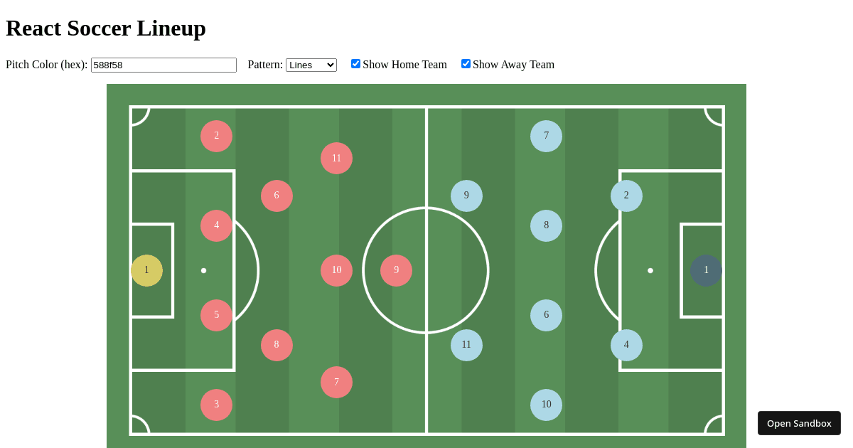 react-soccer-lineup-sample - Codesandbox