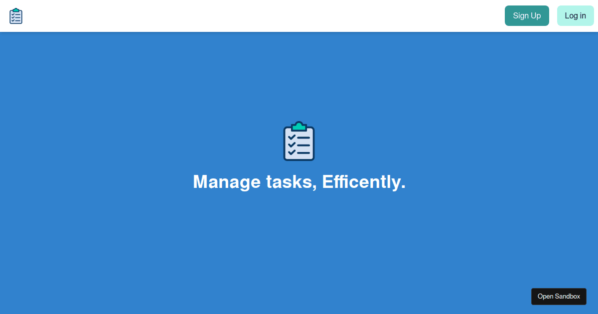 Task manager - Codesandbox