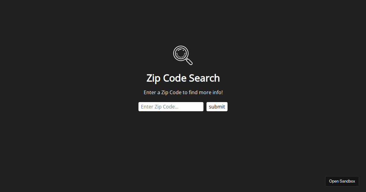 zip-code-search-app-codesandbox