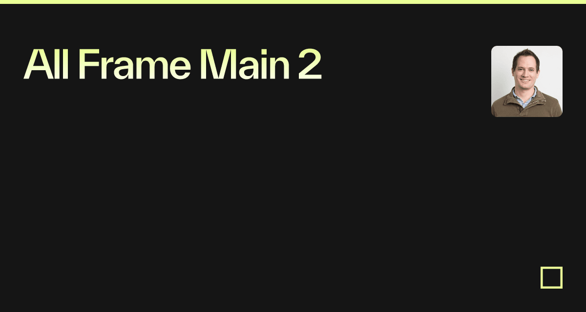 All Frame Main 2 - Codesandbox