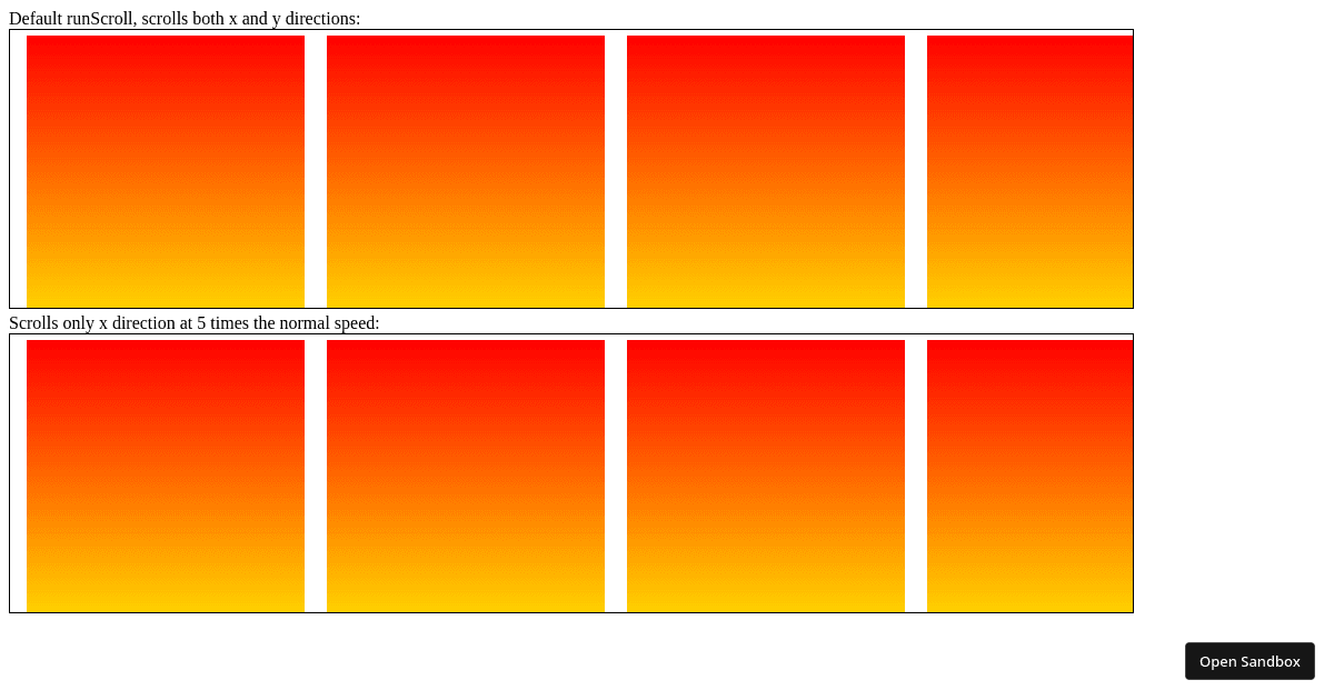 React Scroll OnDrag demo v1.0.0 (forked) - Codesandbox