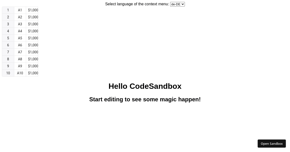 Handsontable - CustomRenderer with params - Codesandbox