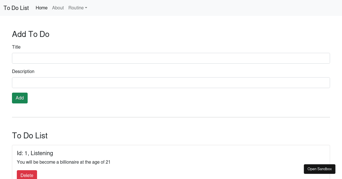 react - Codesandbox