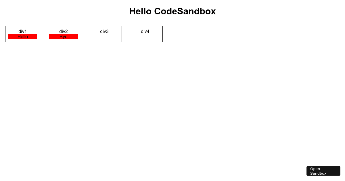 react - Codesandbox