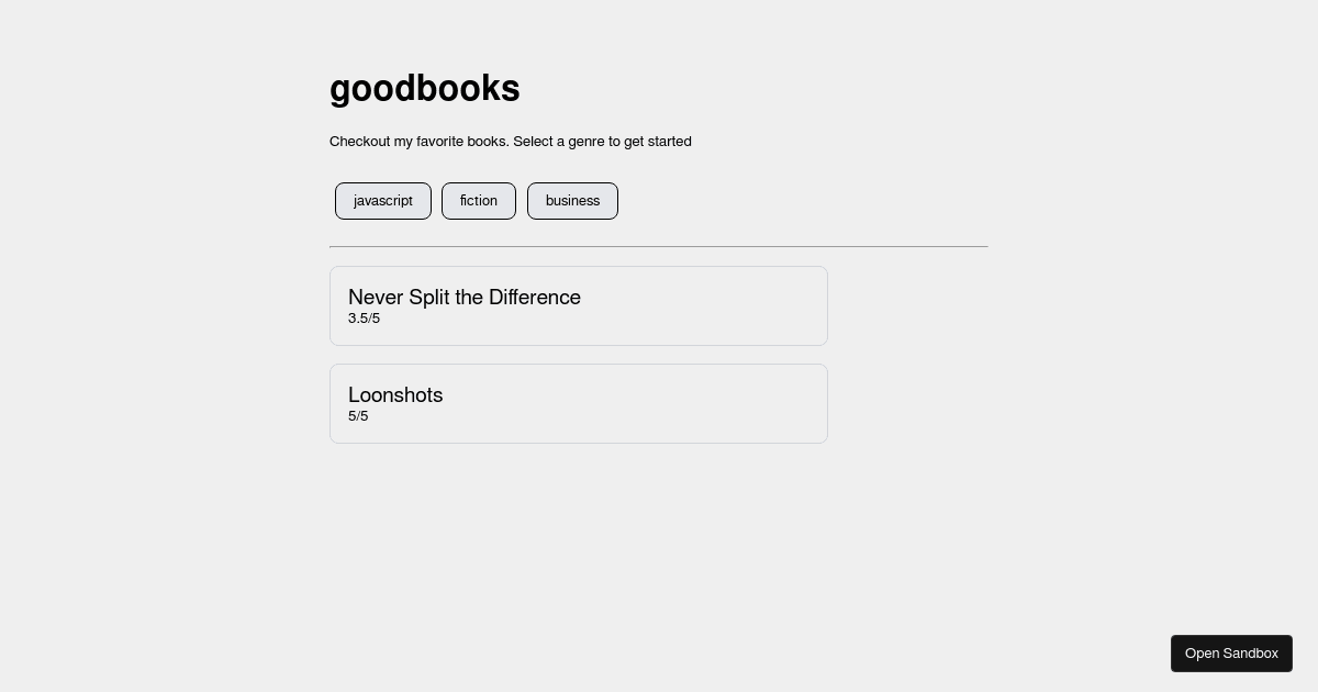 react - Codesandbox