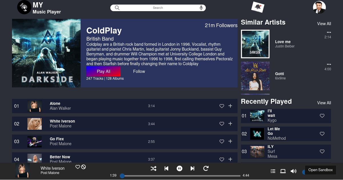 music-player-1 - Codesandbox
