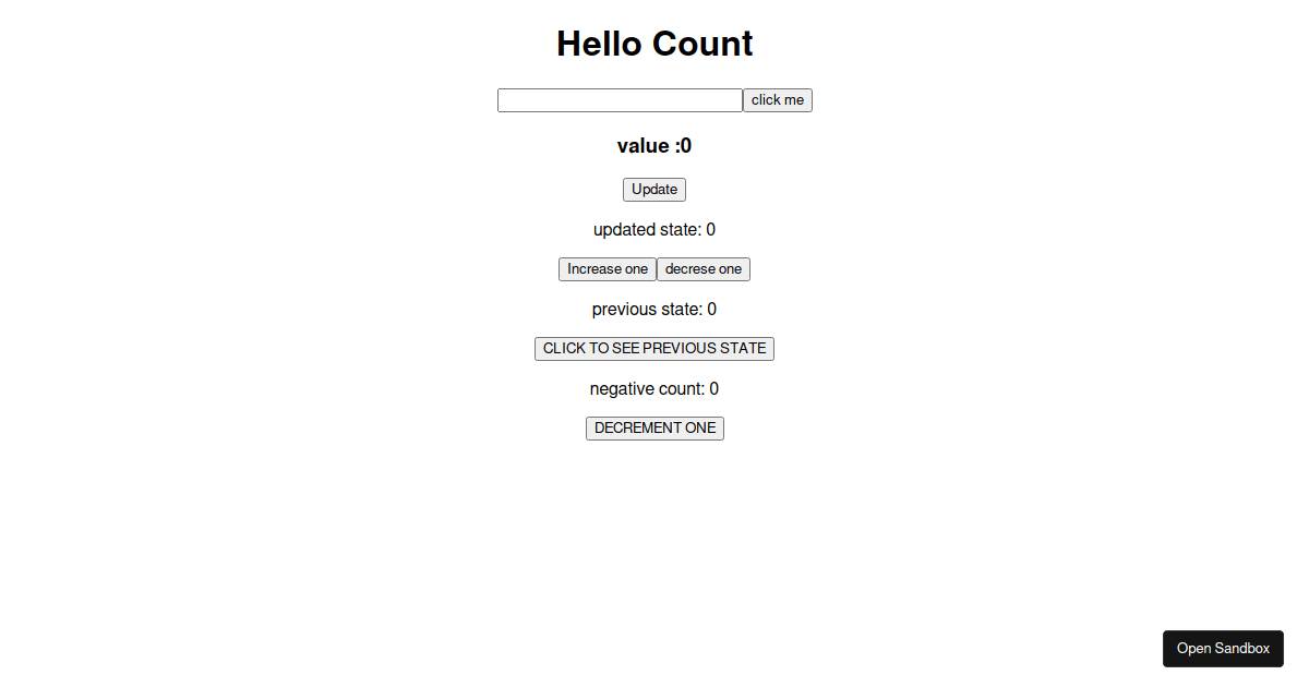 counter with redux - Codesandbox