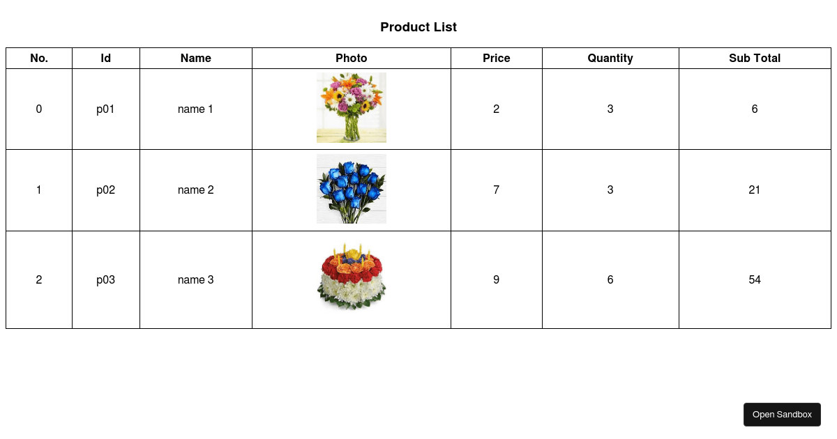 reactobjectlist Codesandbox