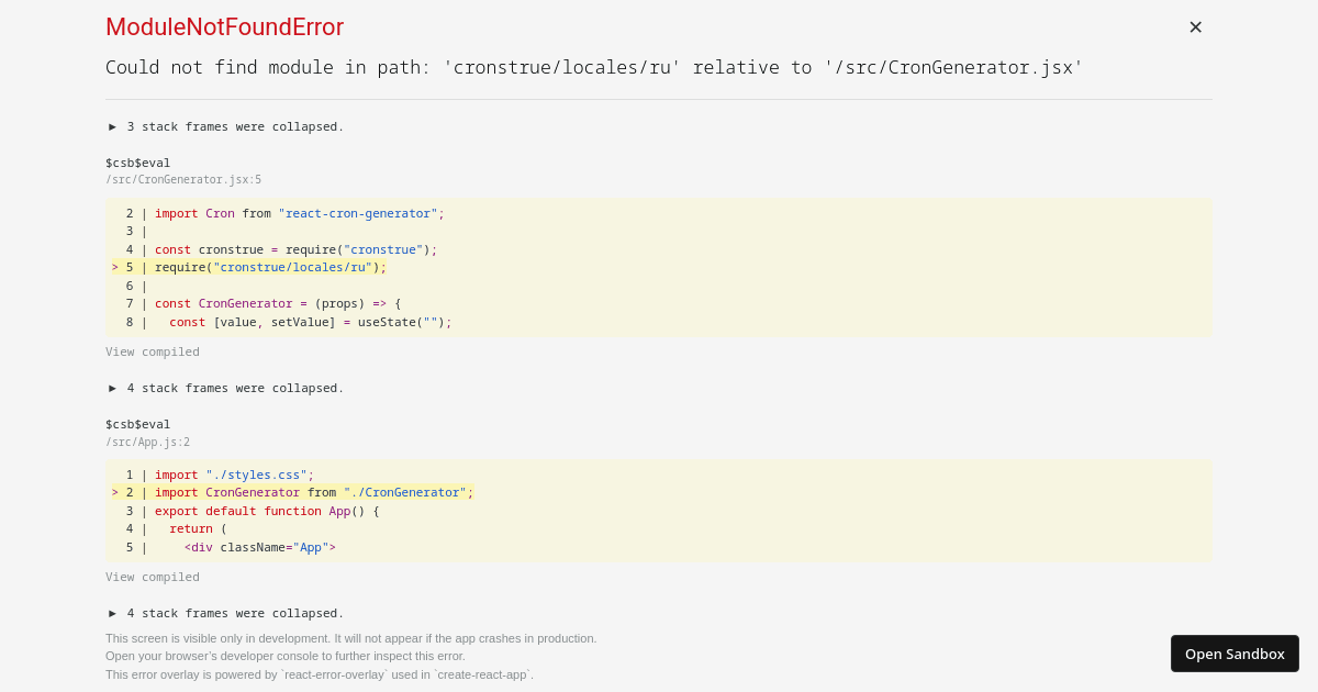 react-cron-generator (forked) - Codesandbox