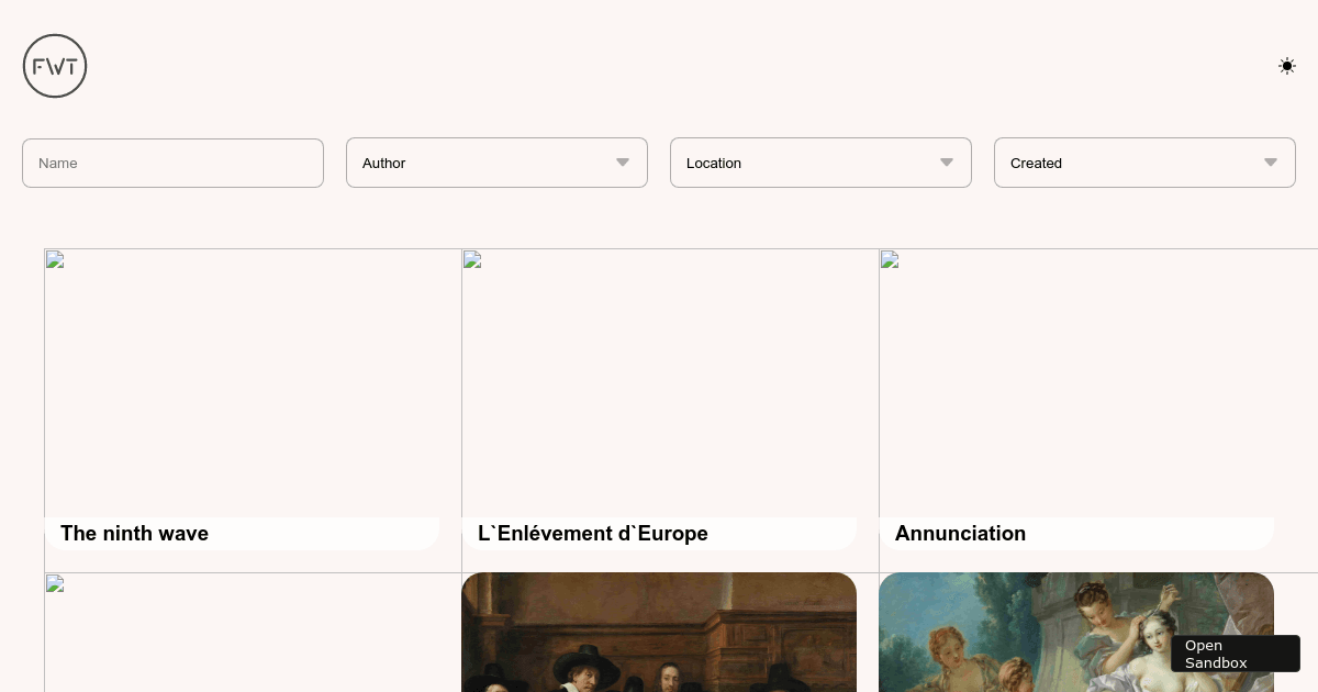 gallery - Codesandbox
