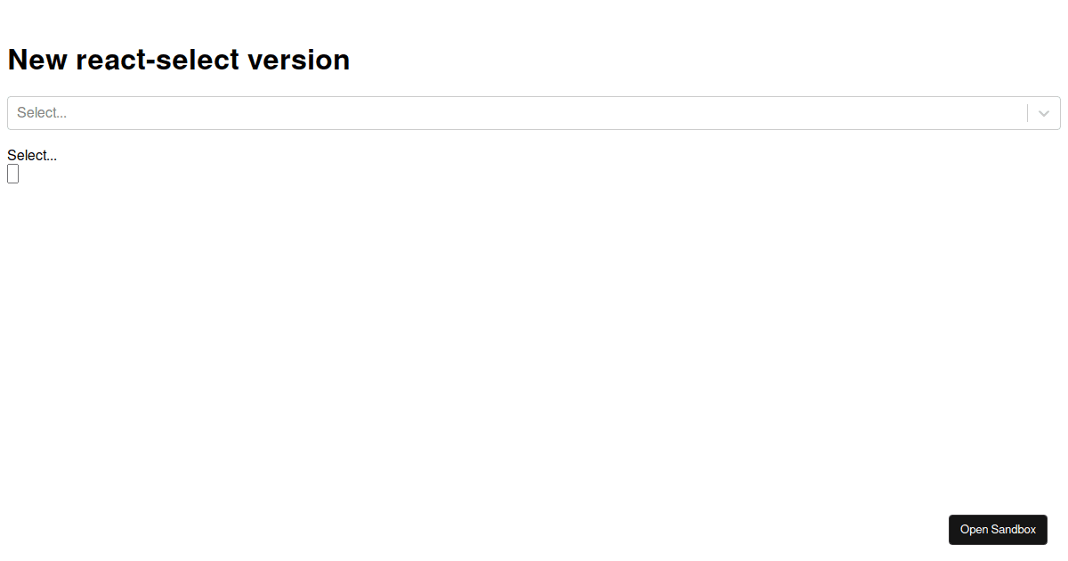 React-Select5-customised (forked) - Codesandbox