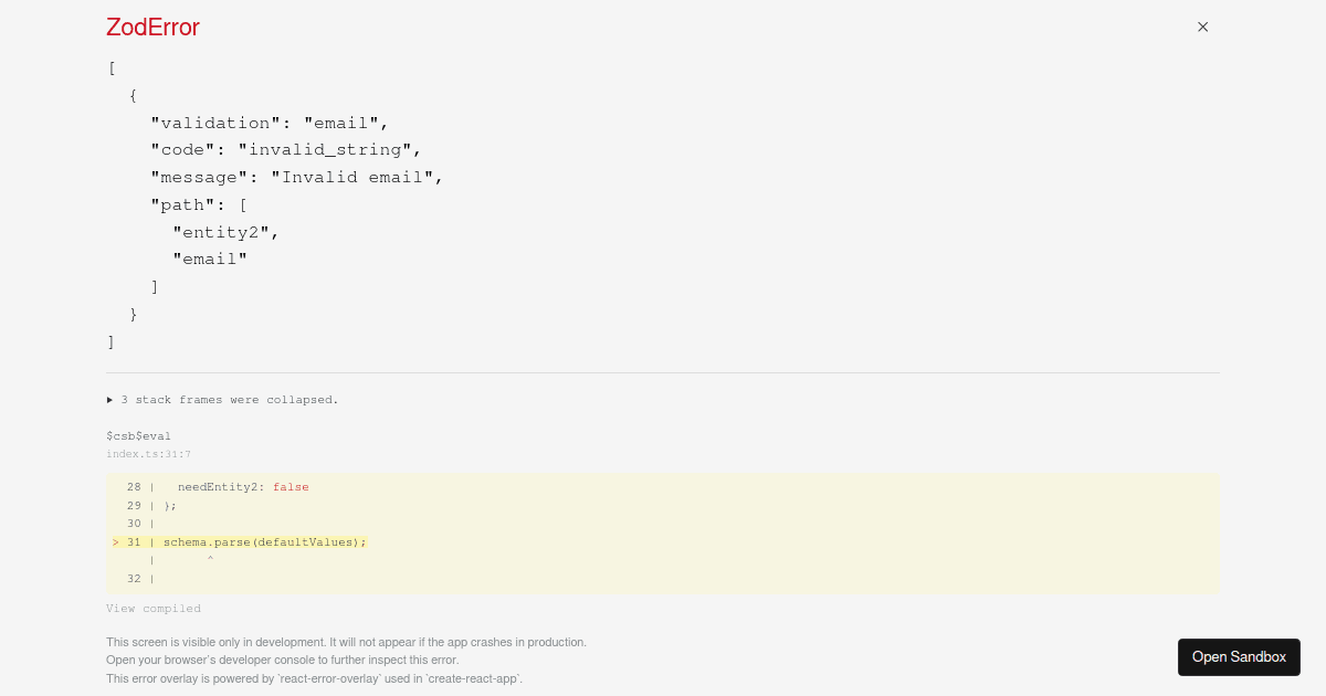 zod-problem (forked) - Codesandbox