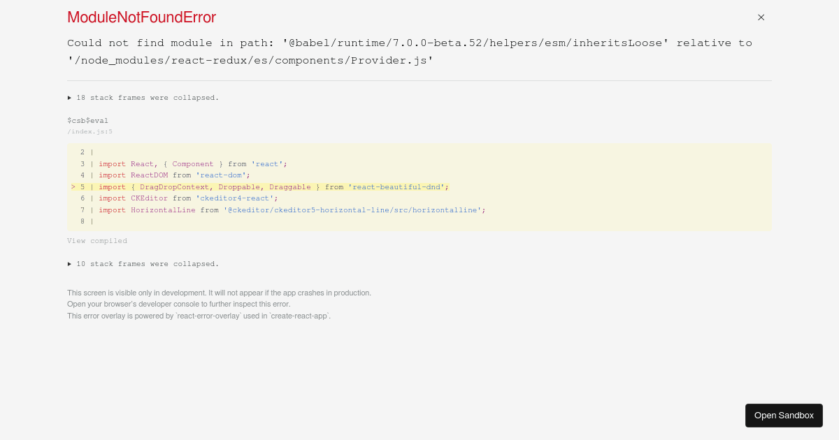 vertical list with multiple drop targets (forked) - Codesandbox