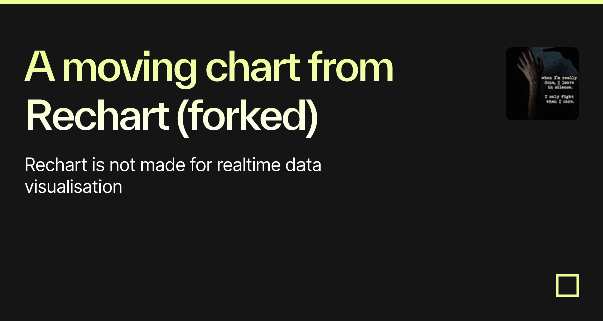 A moving chart from Rechart (forked) - Codesandbox