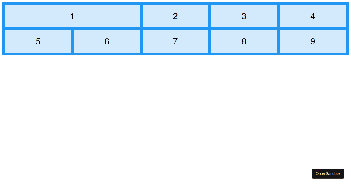 reactjssgridTemplateArea Codesandbox