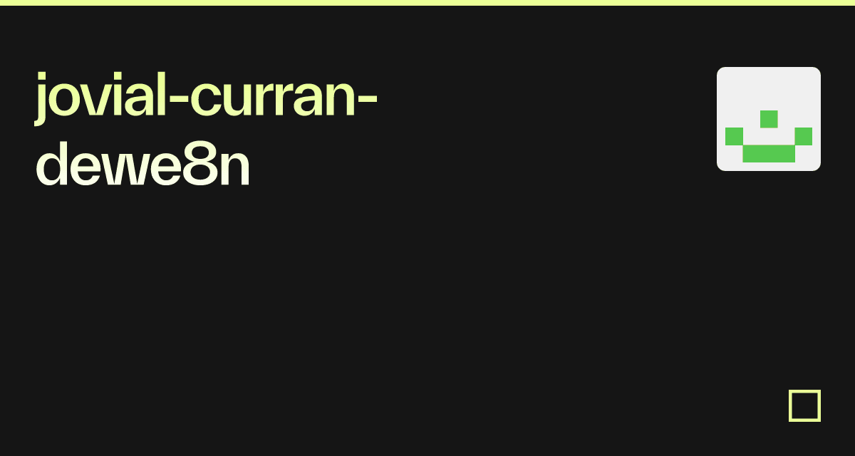 jovialcurrandewe8n Codesandbox