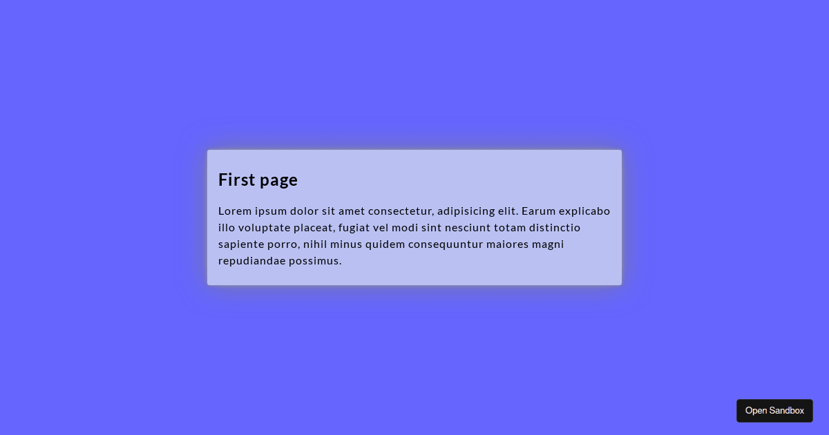 Full page scroll - Codesandbox