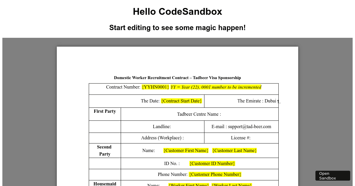 word-preview (forked) - Codesandbox