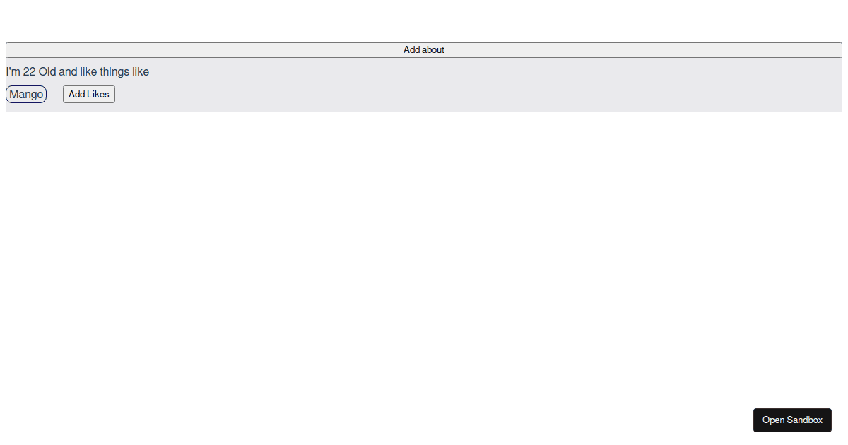 dynamic nested array - Codesandbox