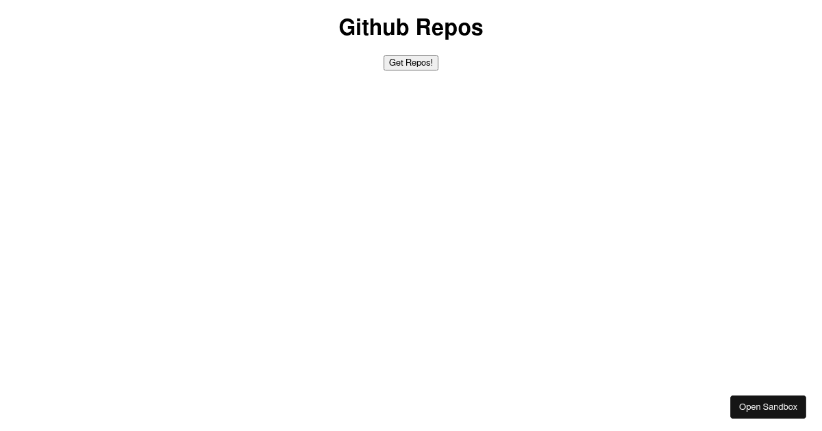 Fetch Example (forked) - Codesandbox