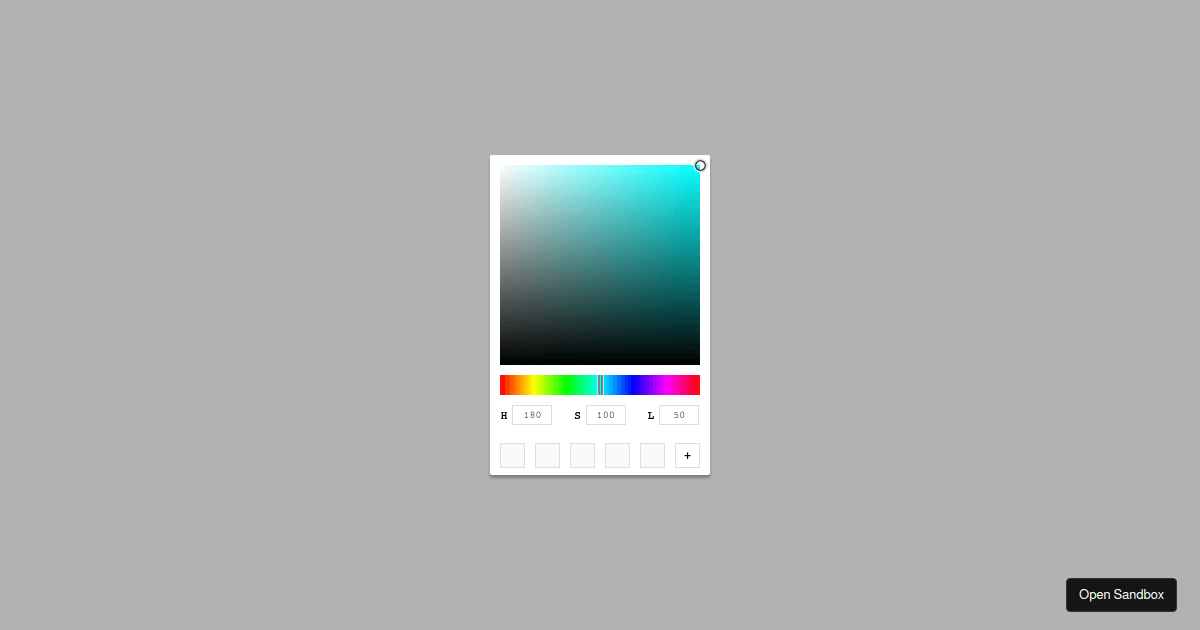 Color Picker - Local Storage - Codesandbox