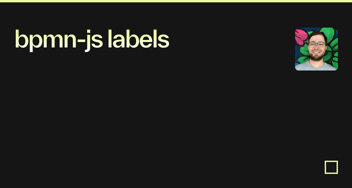 bpmnjs labels Codesandbox