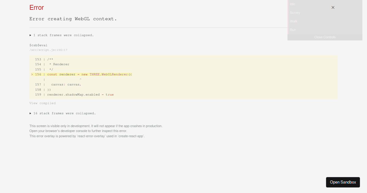 Imported Models - Codesandbox