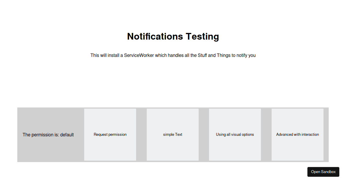 ReactOfflineNotification Codesandbox
