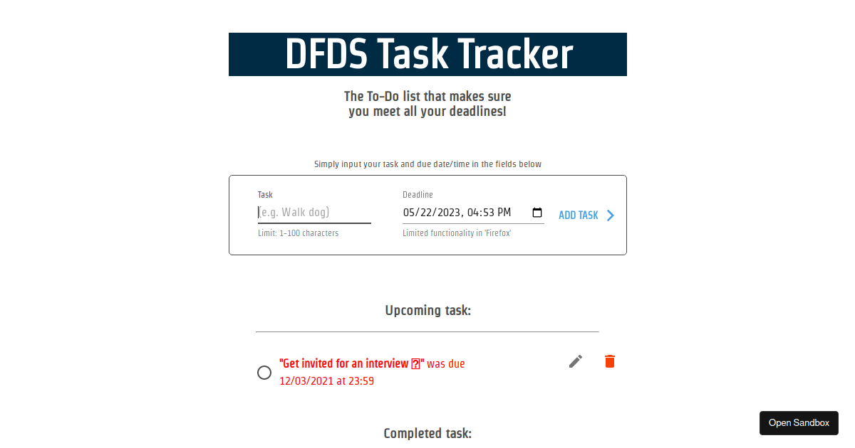 Student frontend developer template (forked) - Codesandbox