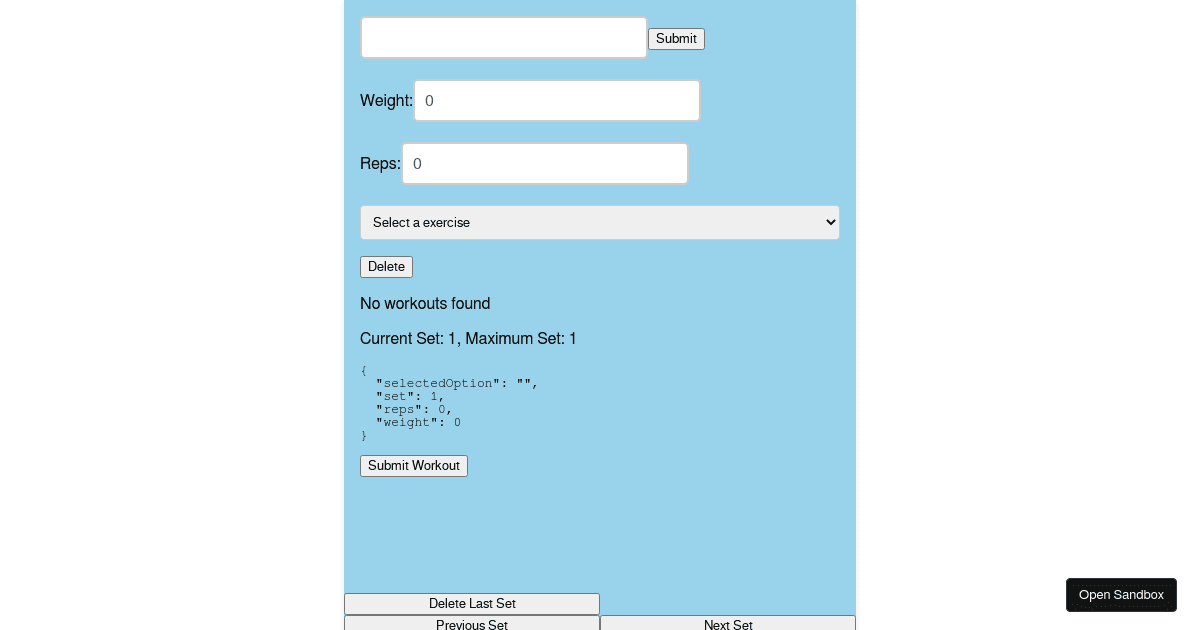 Frontend (forked) - Codesandbox