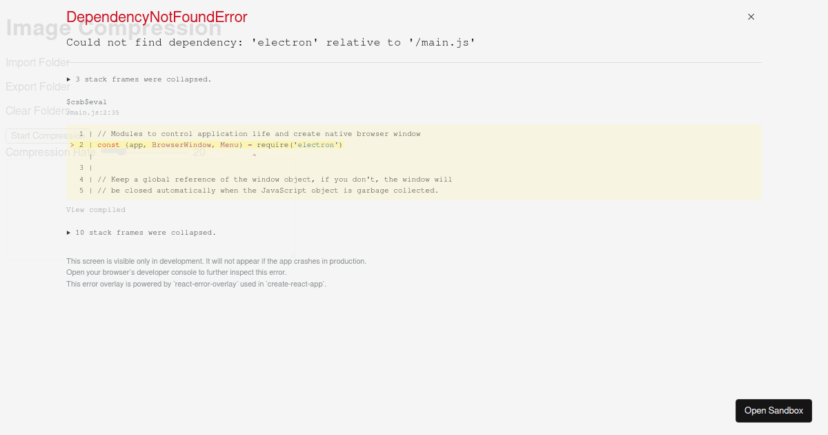 Imagecompressor codesandbox
