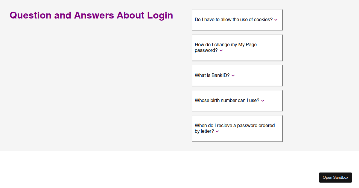 faqs-page - Codesandbox