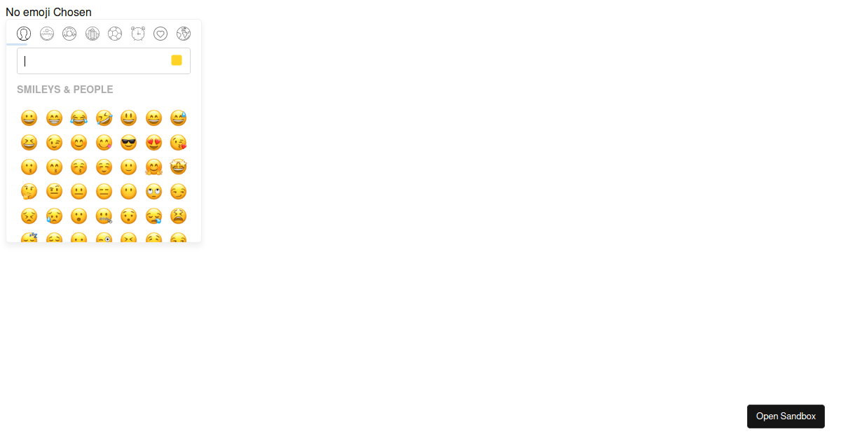 emojipicker Codesandbox