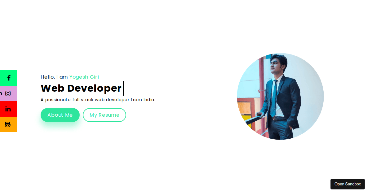 portfolio - Codesandbox