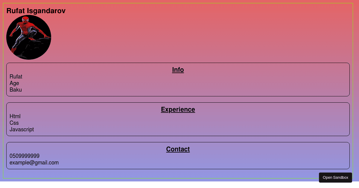 react - Codesandbox