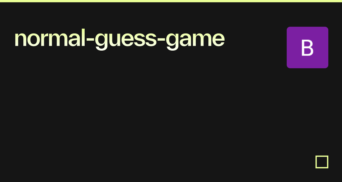 normal-guess-game - Codesandbox