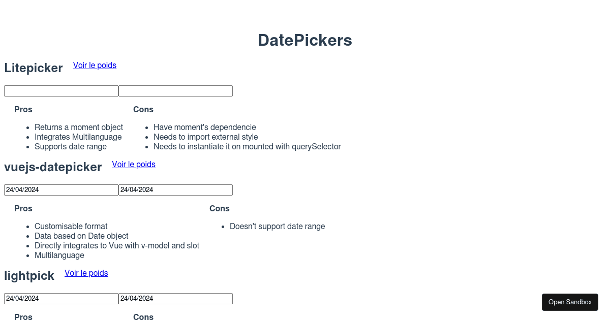 Test datepicker (forked) - Codesandbox