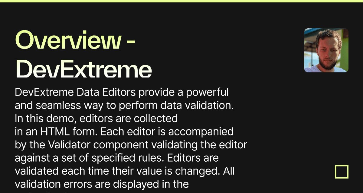 Overview - DevExtreme Validation Three-way comparison (forked ...