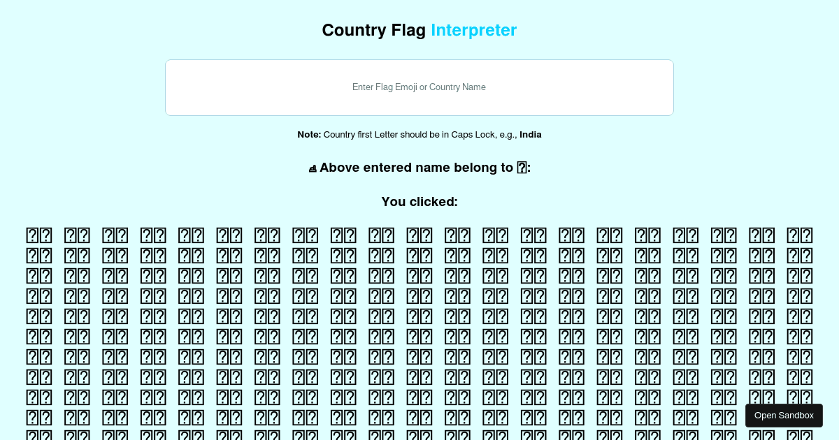 national-flag-interpreter - Codesandbox