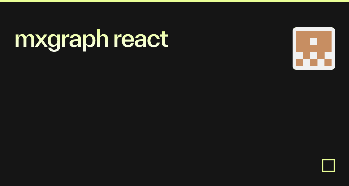 mxgraph react - Codesandbox