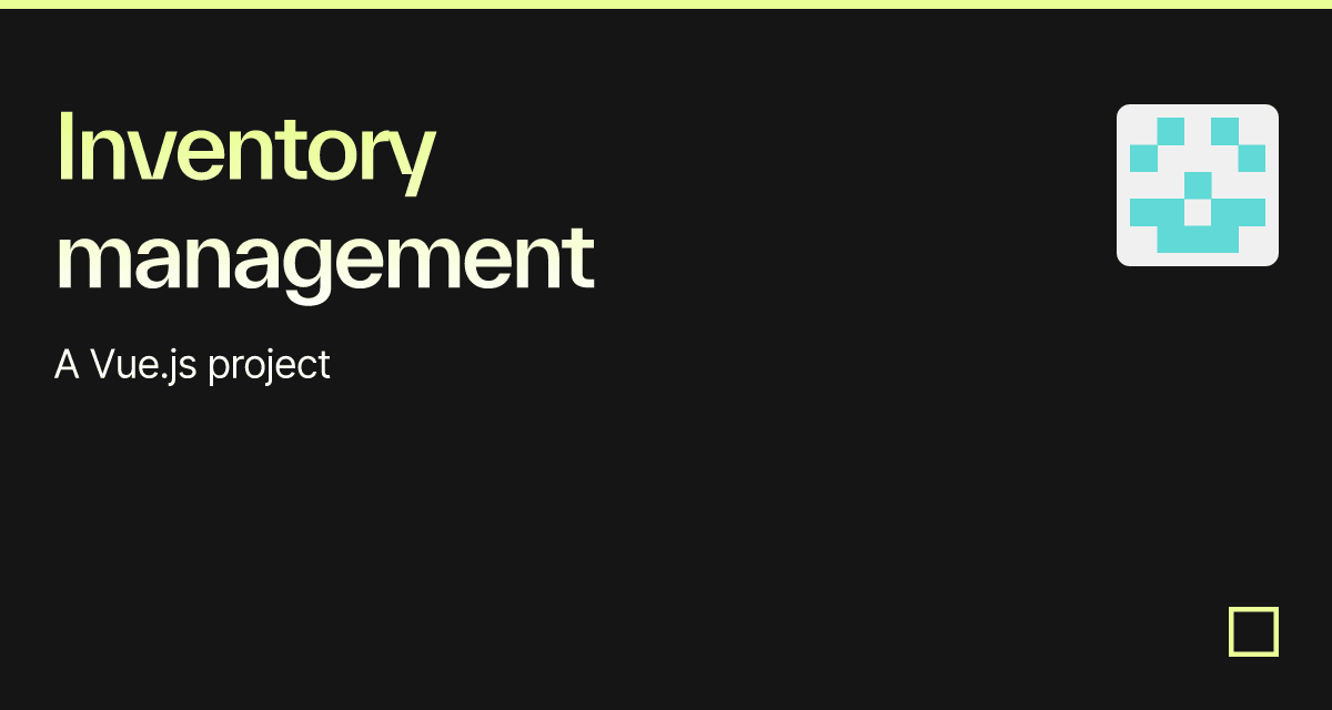 Inventory management - Codesandbox