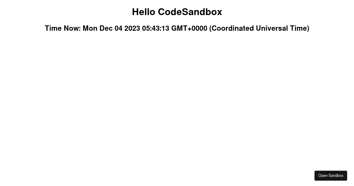 react - Codesandbox